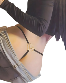 Sexy Ring Thong G-String with Elegant Ring Detail back Sexy Ring Thong G-String with Elegant Ring Detail back