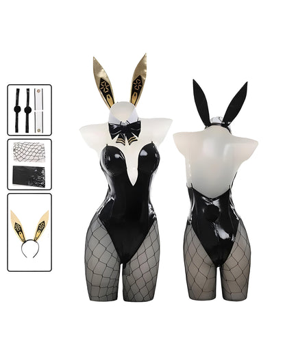 NIKKE Bunny Girl Cosplay Costume - Blanc Noir & Pink Edition

