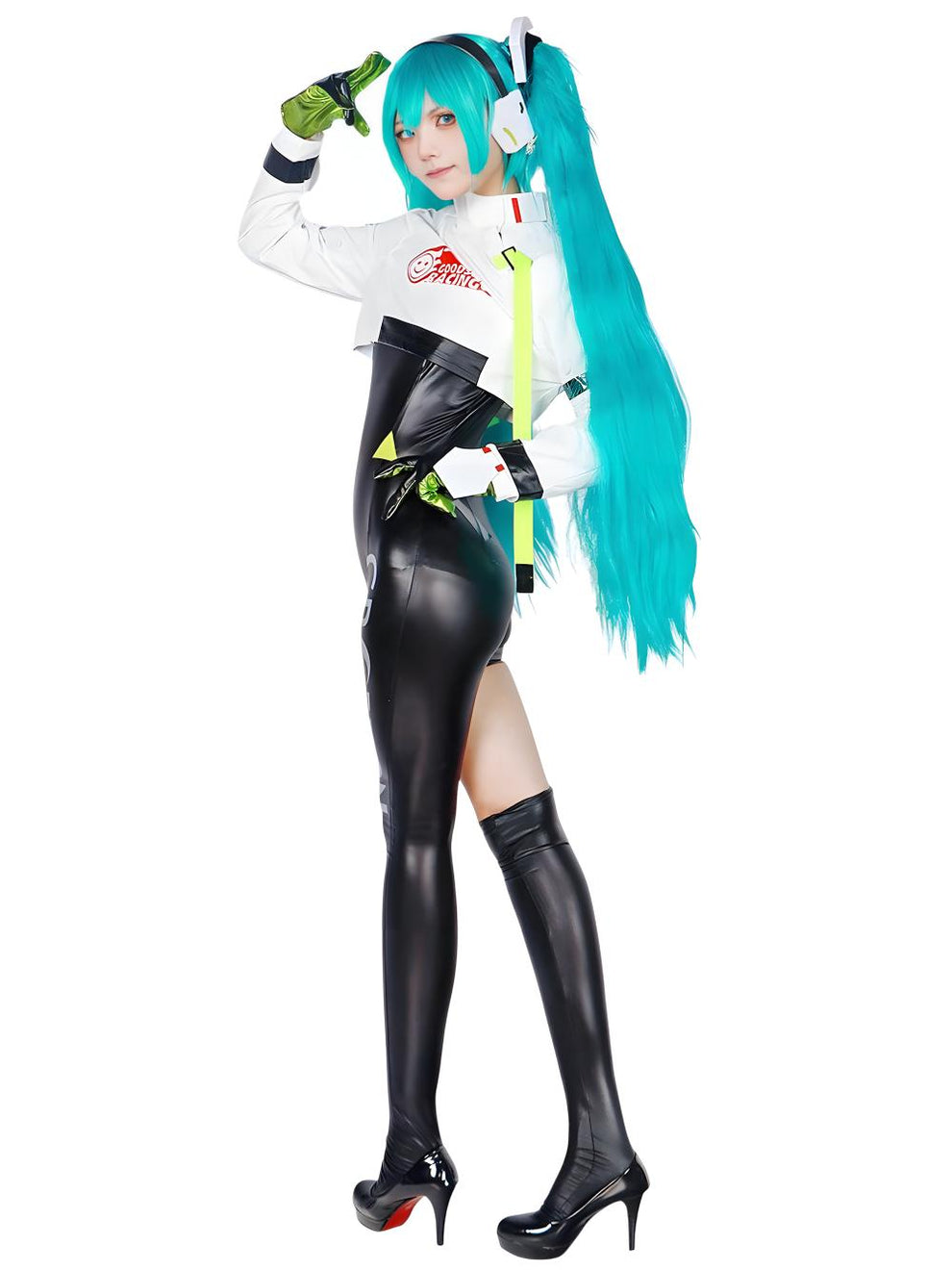 Hatsune Miku Racing Suit Cosplay Costume - Complete Vocaloid Race Quee ...
