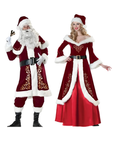 Claus Velvet Christmas Costume Set