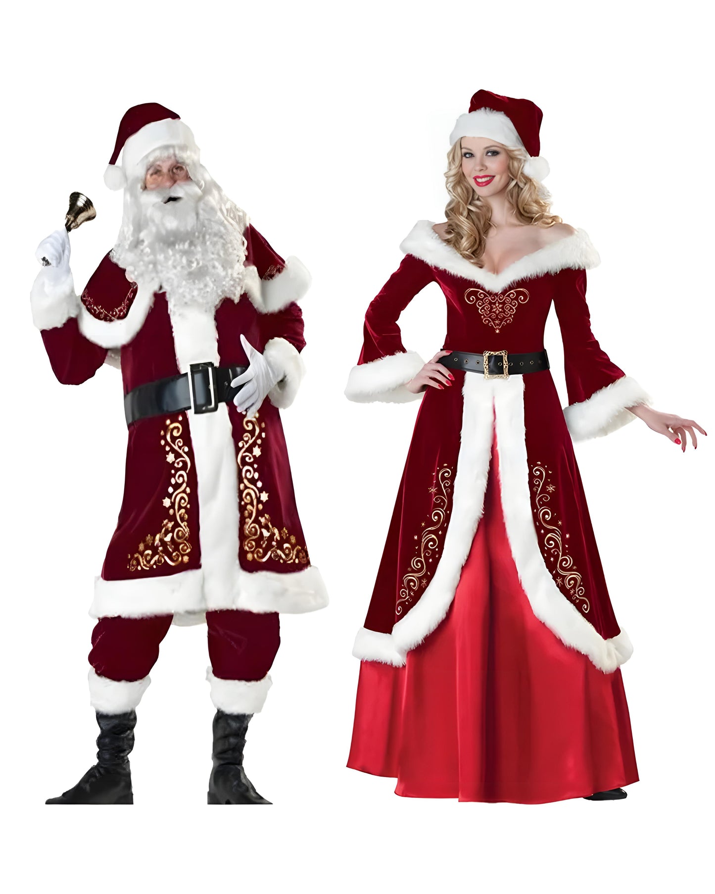 Claus Velvet Christmas Costume Set