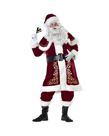 Claus Velvet Christmas Costume Set