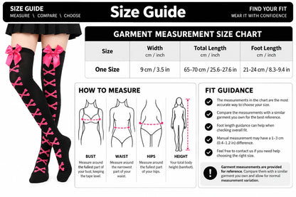 Skeleton Bone Thigh High Socks | Femboys & Women