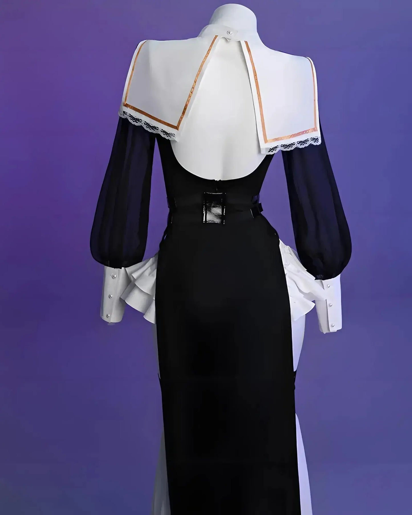 nun Halloween cosplay party costume  dress back