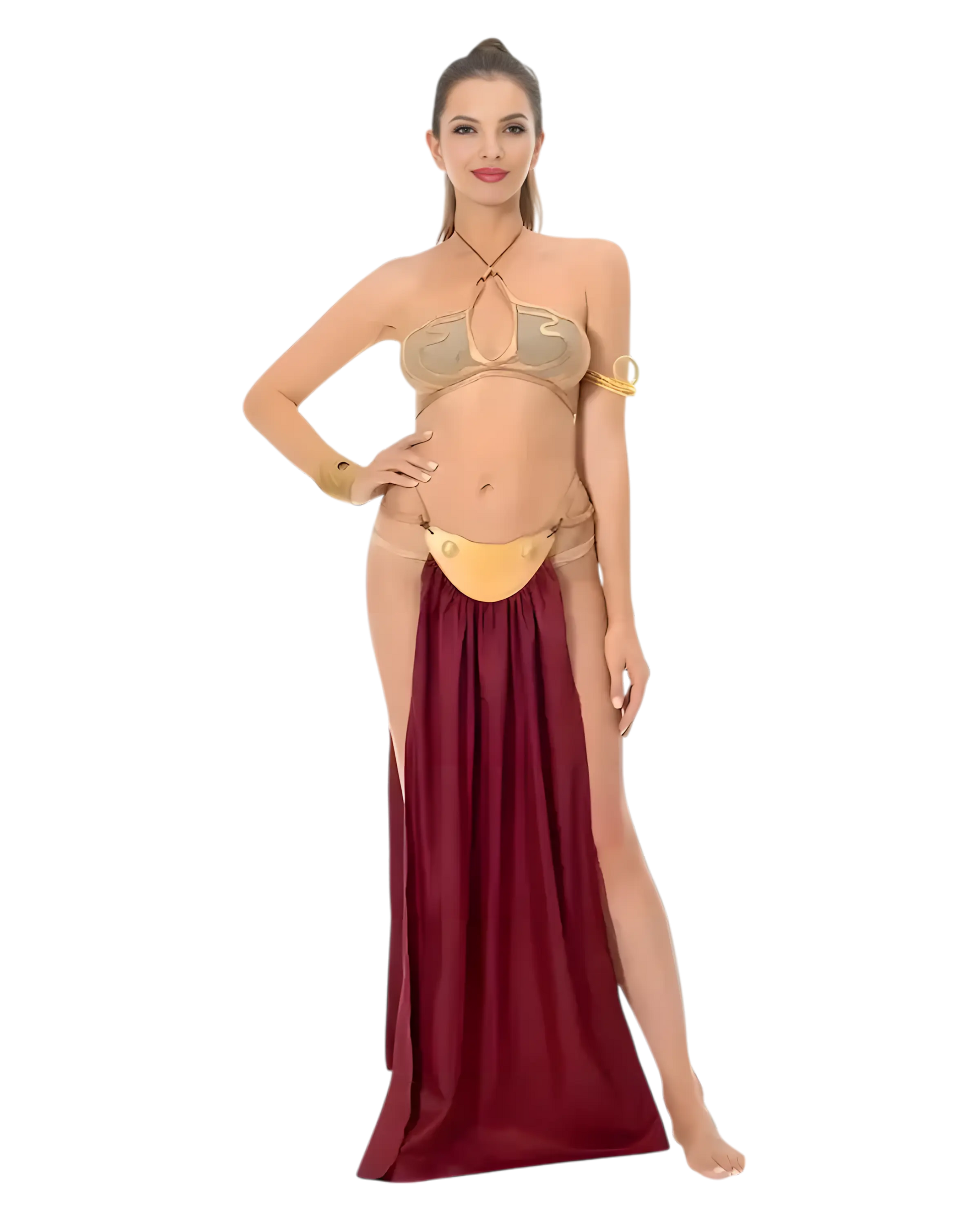 Leia Slave Bikini - Princess Leia Golden Cosplay Set for cosplay and conventions. front