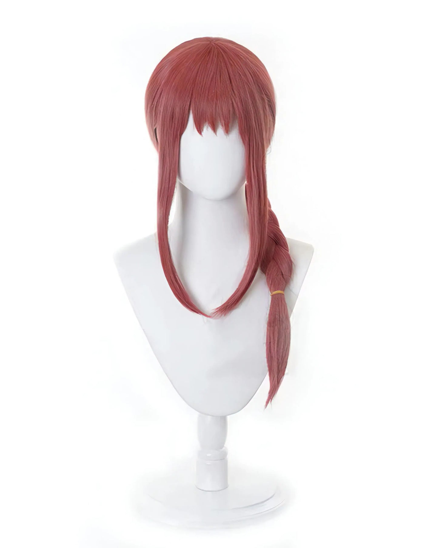 Nurse Makima latex cosplay costume for anime and Chainsaw Man fans. wig front