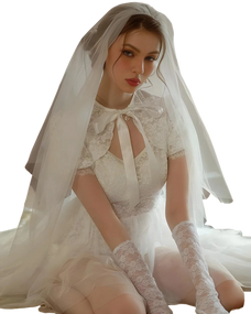 Delicate Lace Bridal Lingerie Dress