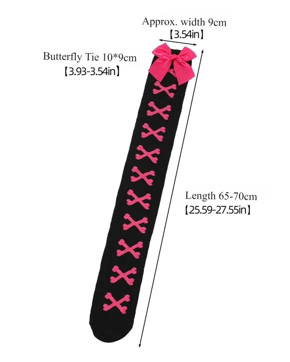 Skeleton bone thigh high socks gallery image 6 for femboy and women's outfits